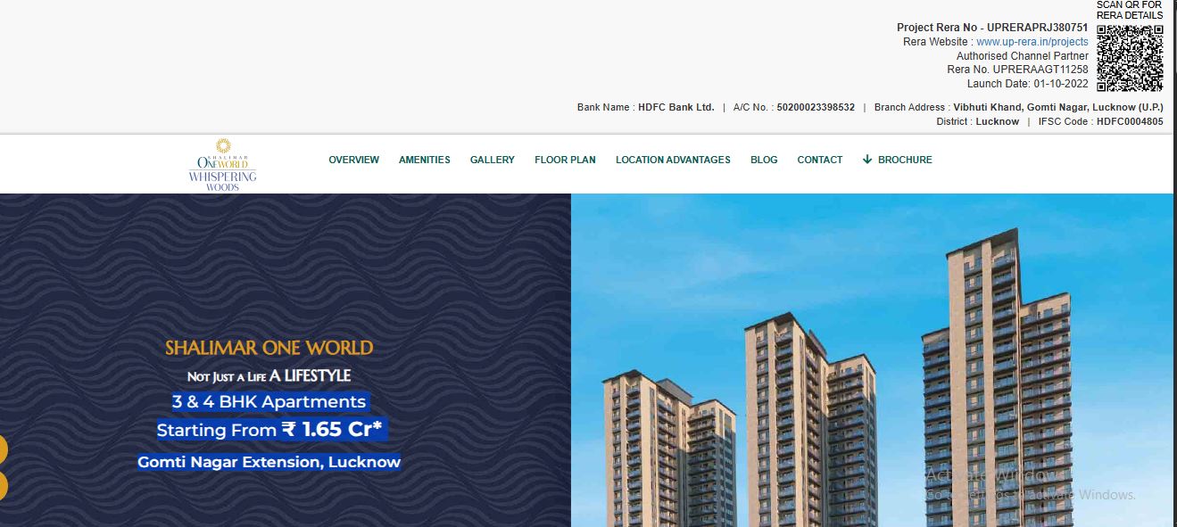 Shalimar One World Lucknow - Luxury Apartments & Villas