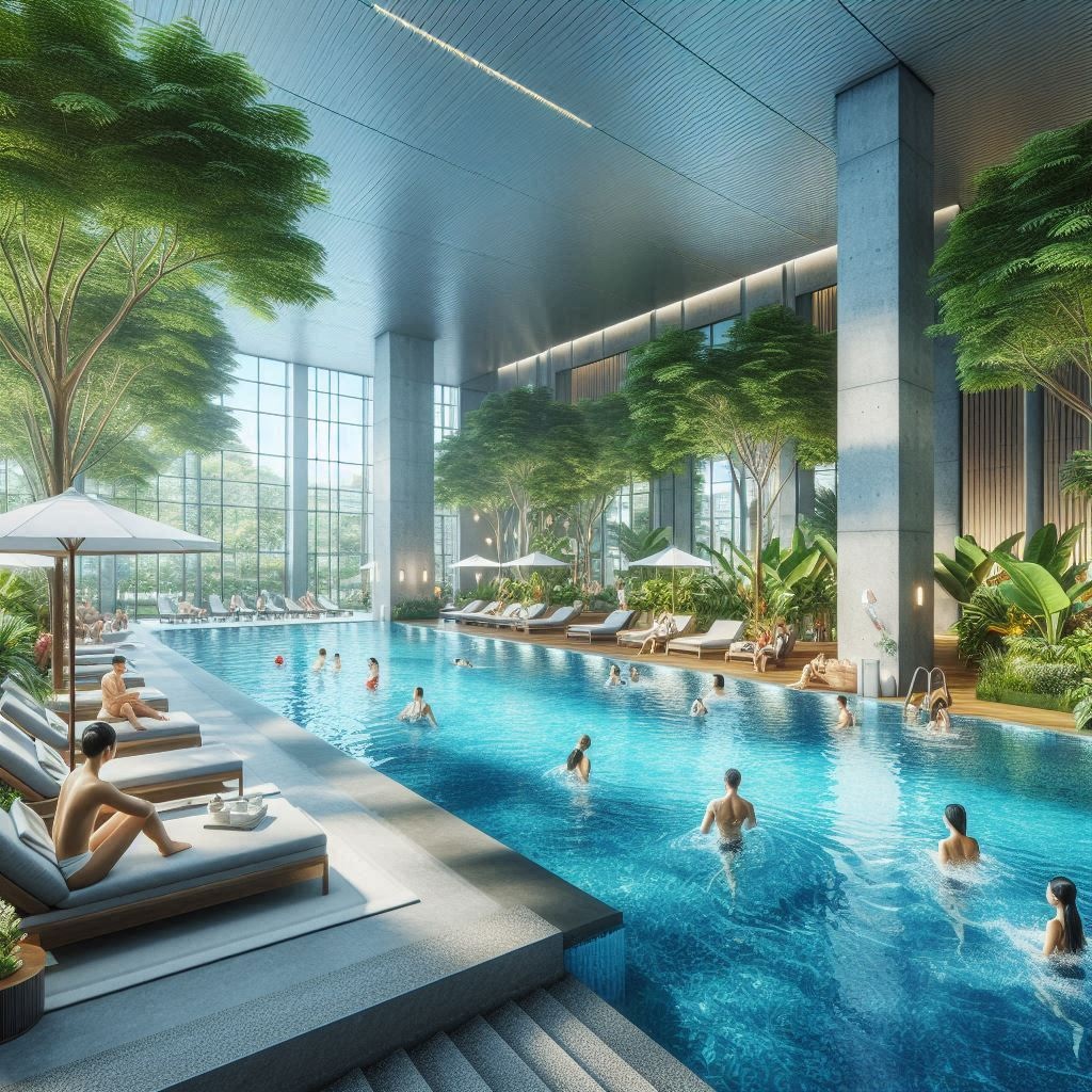 Lightweight Materials for Rooftop Pool